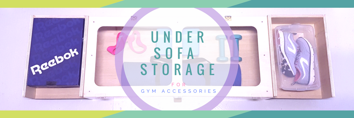 header for under sofa storage post